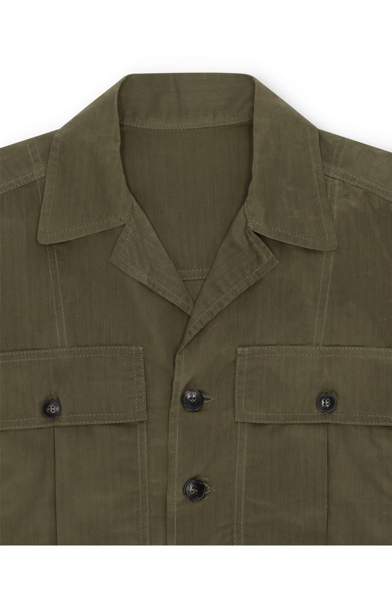 Fortela Solomon Cotton Cerato Overshirt, Alternate, color, Sage
