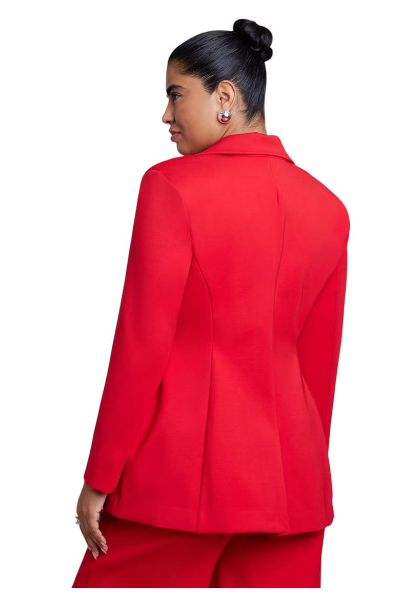 The Ultimate Stretch Nipped Waist Blazer (plus), Alternate, color, BARBADOS CHERRY