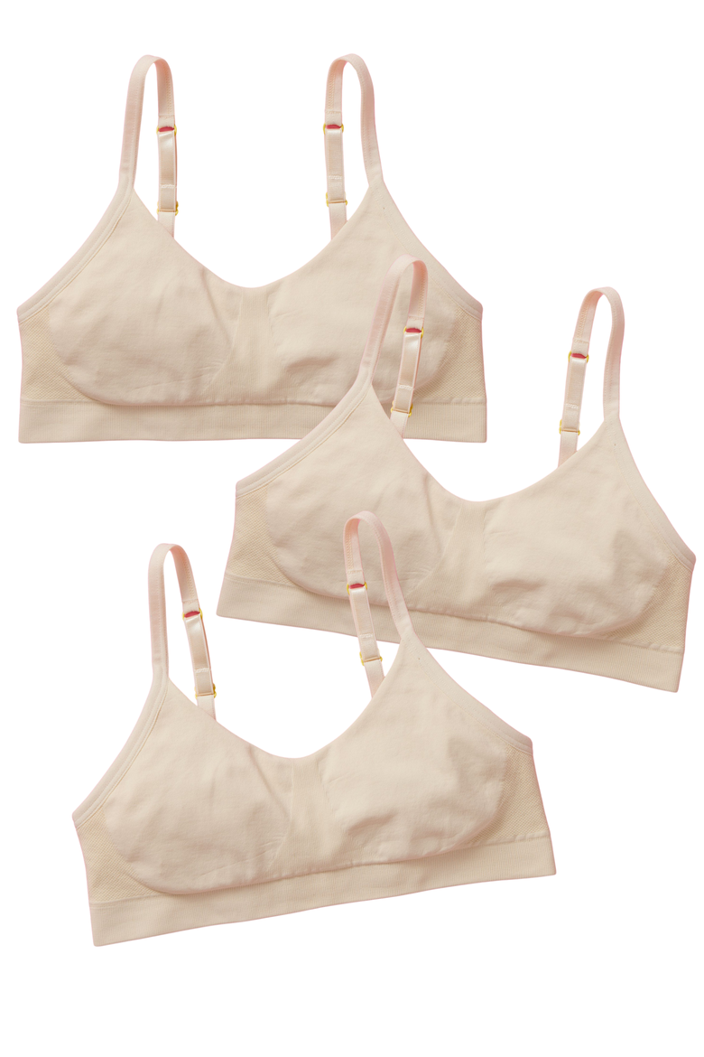 Tulip Seamless Bra 3PK, Main, color, Doe