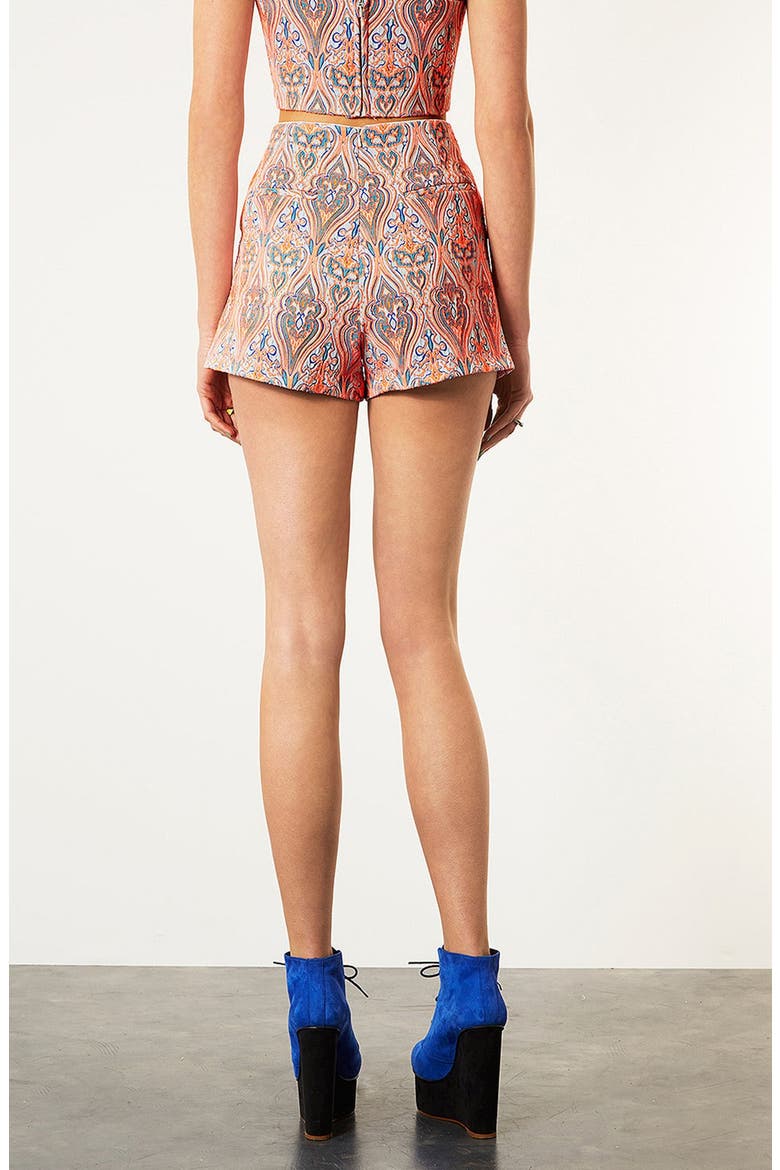 Paisley Shorts, Alternate, color, ORANGE MULTI