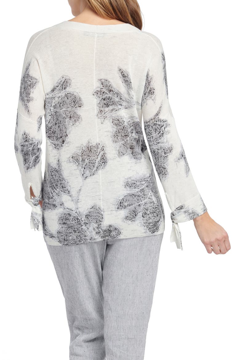 Sweet Dove V-Neck Sweater, Alternate, color, GREY MULTI