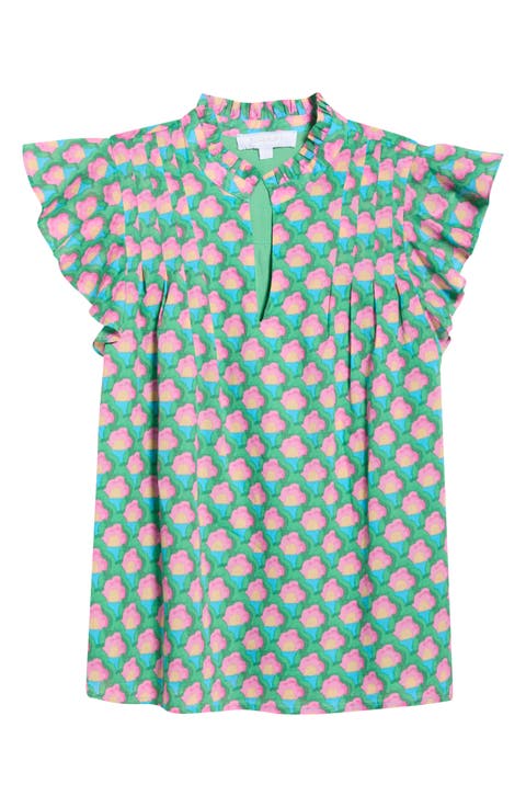 Cindi Cotton Ruffle Top