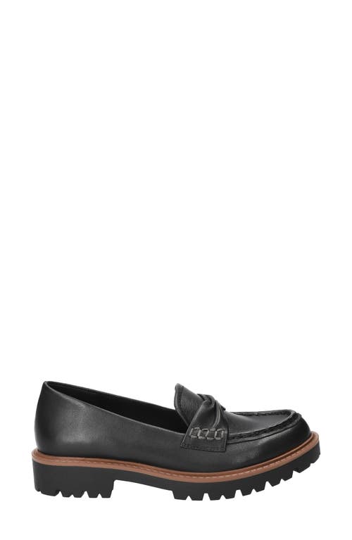 Bella Vita Avalon Lug Sole Loafer In Black