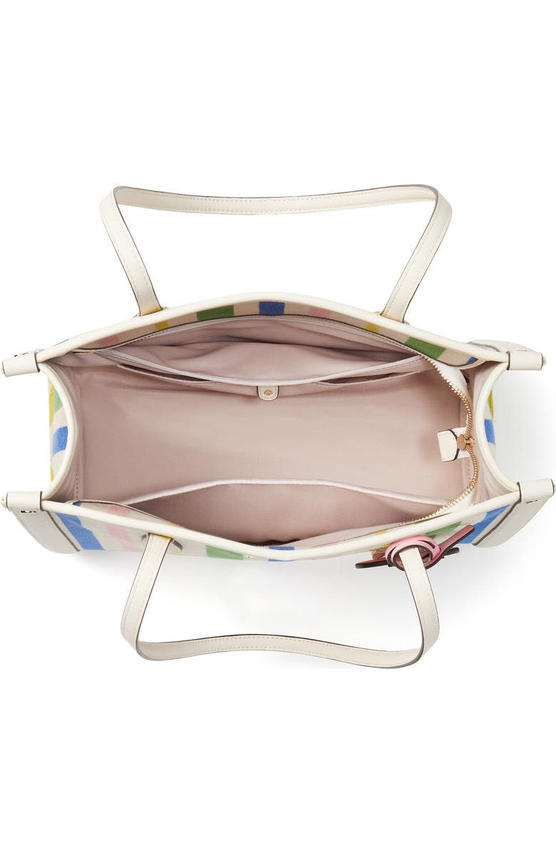 Kate Spade New York market breezy stripe print tote, Alternate, color,