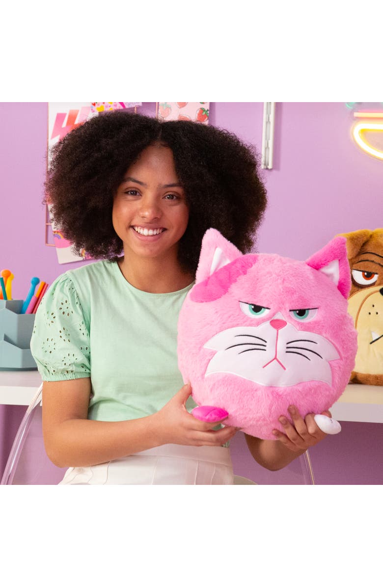 Hangry Petz Lucy Pink Cat 12 Inch Animal Plush, Alternate, color, Multicolored