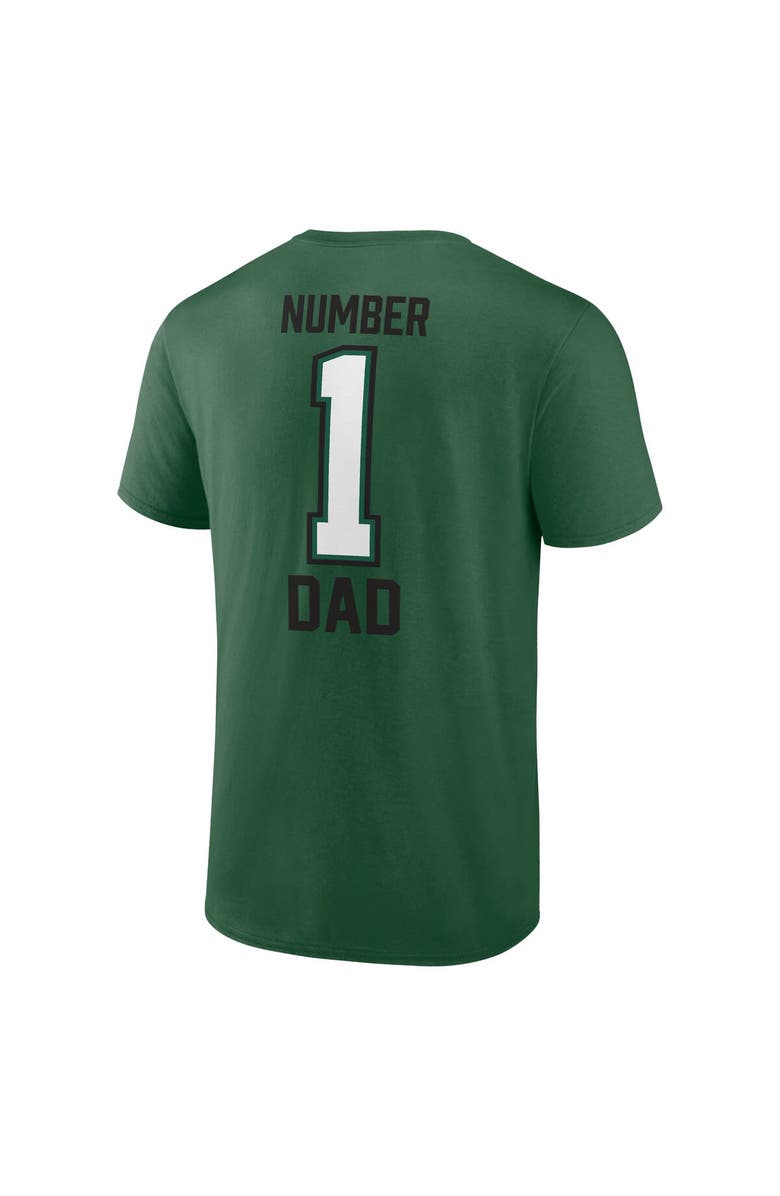 FANATICS Men's Fanatics Branded Green Green #1 Dad T-Shirt, Alternate, color, 