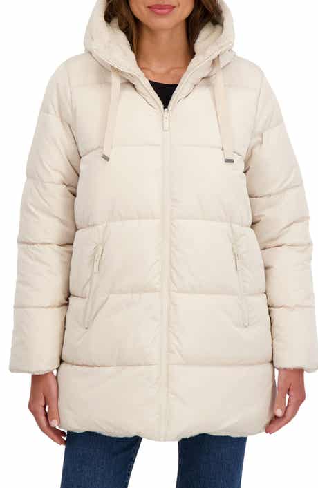 Sebby Faux Fur Reversible Hooded Puffer Jacket
