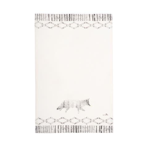 Fox in Forest Printed 100% Cotton Guest Dishtowel