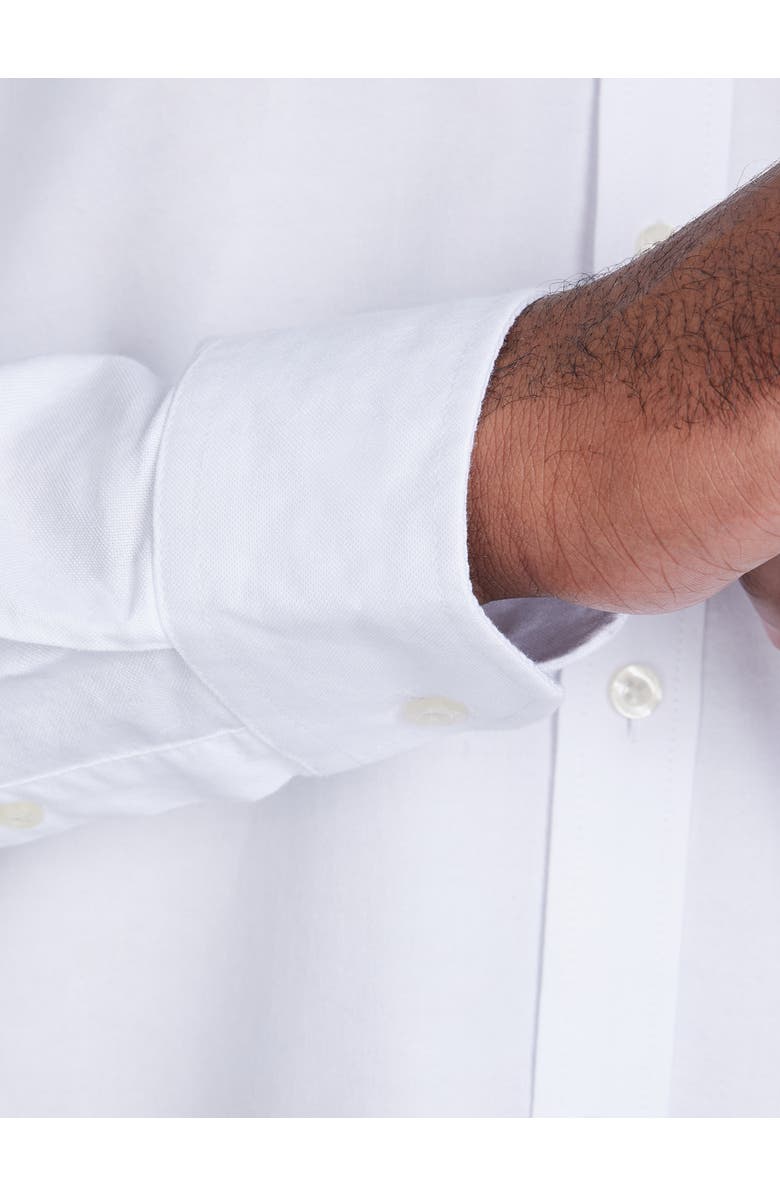 Raging Bull Long Sleeve Oxford Shirt, Alternate, color, White