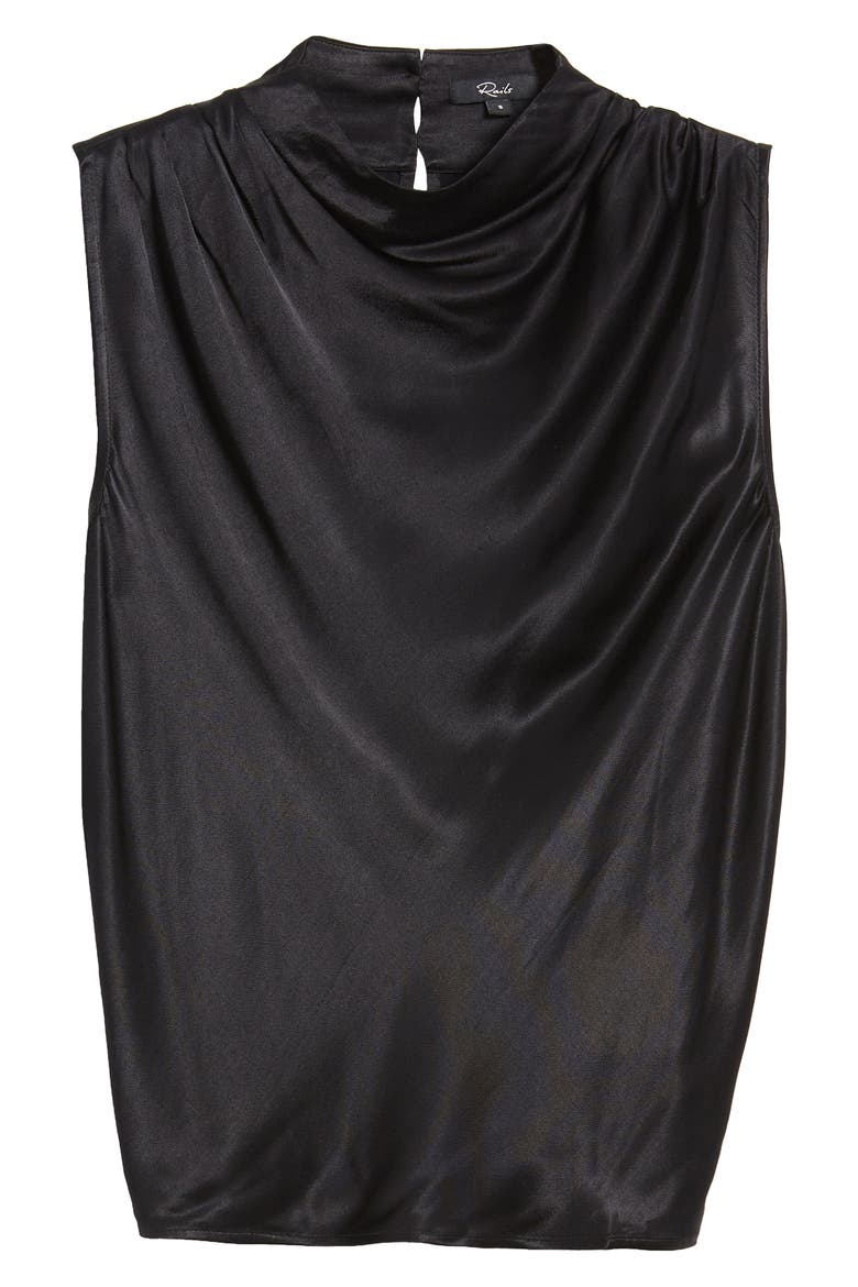 Kaleen Sleeveless Mock Neck Top, Alternate, color, BLACK