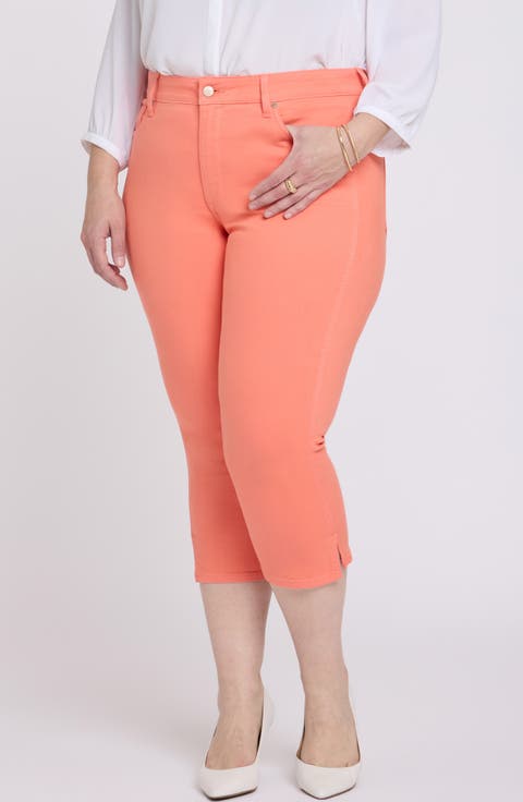 Chloe Capri Side Slit Jeans (Plus Size)