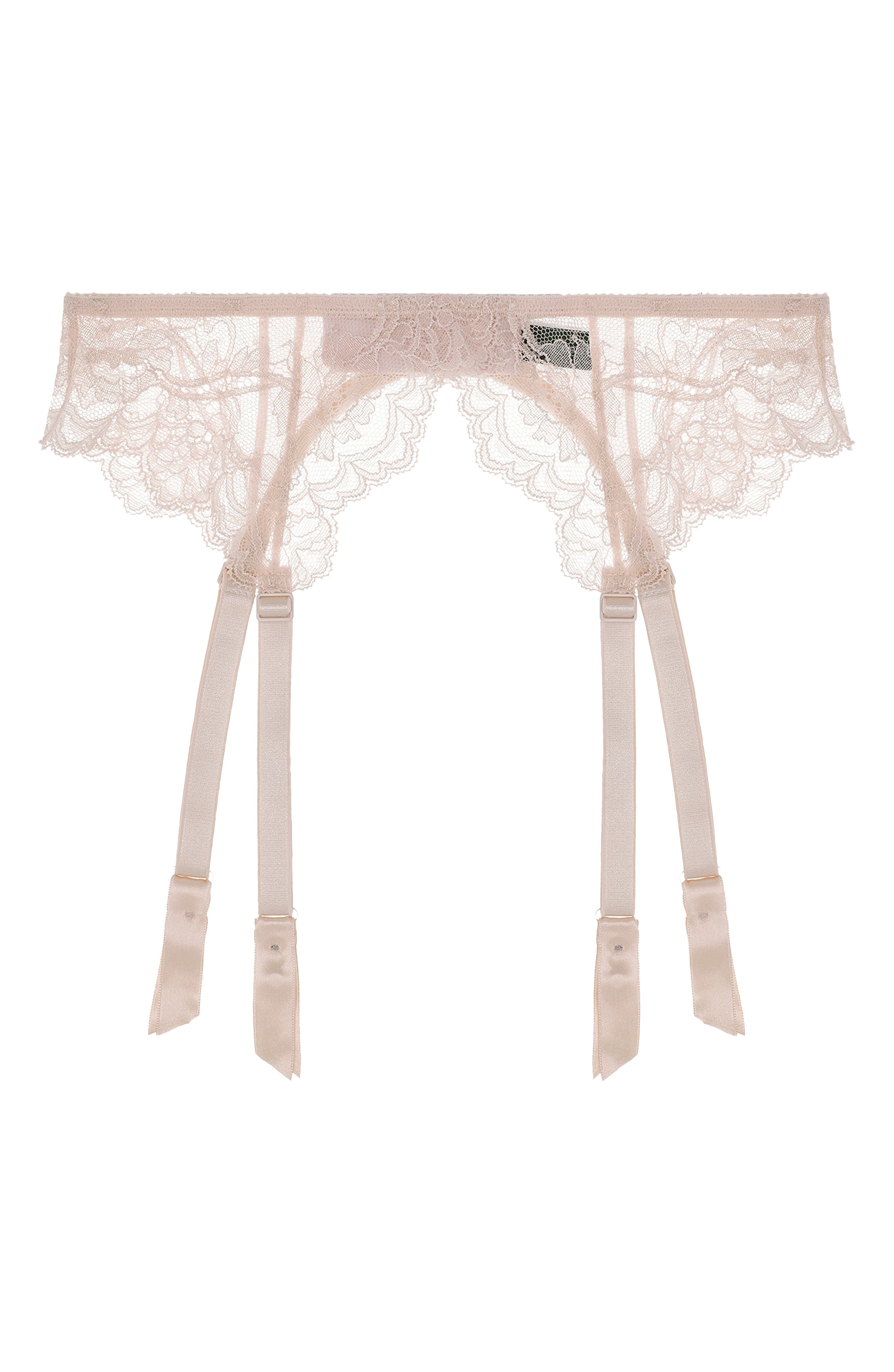 JOURNELLE Anais Suspender Belt in Petal 