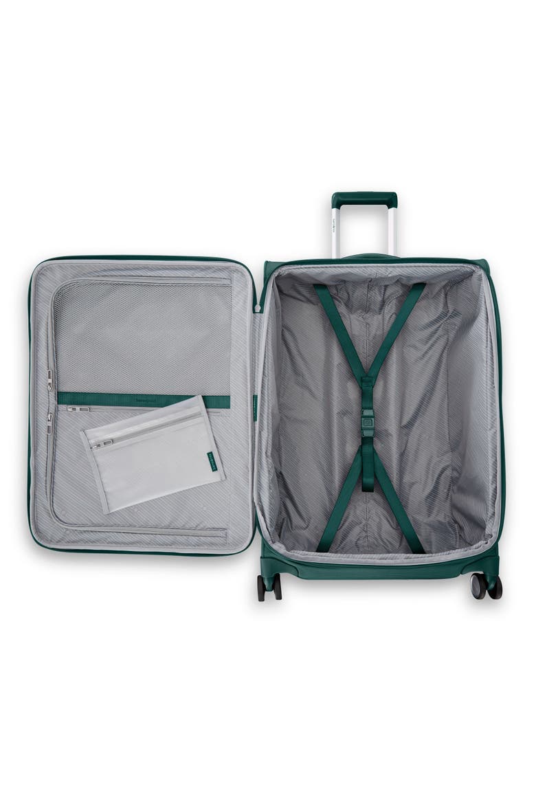 UpLIFT Softside Expandable (20"/25") 2 Piece Spinner Luggage Set, Alternate, color, Emerald Green