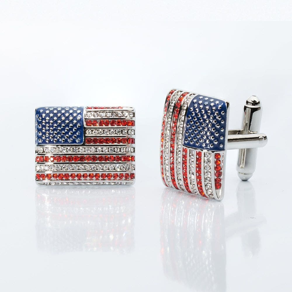 selected American Flag Enamel