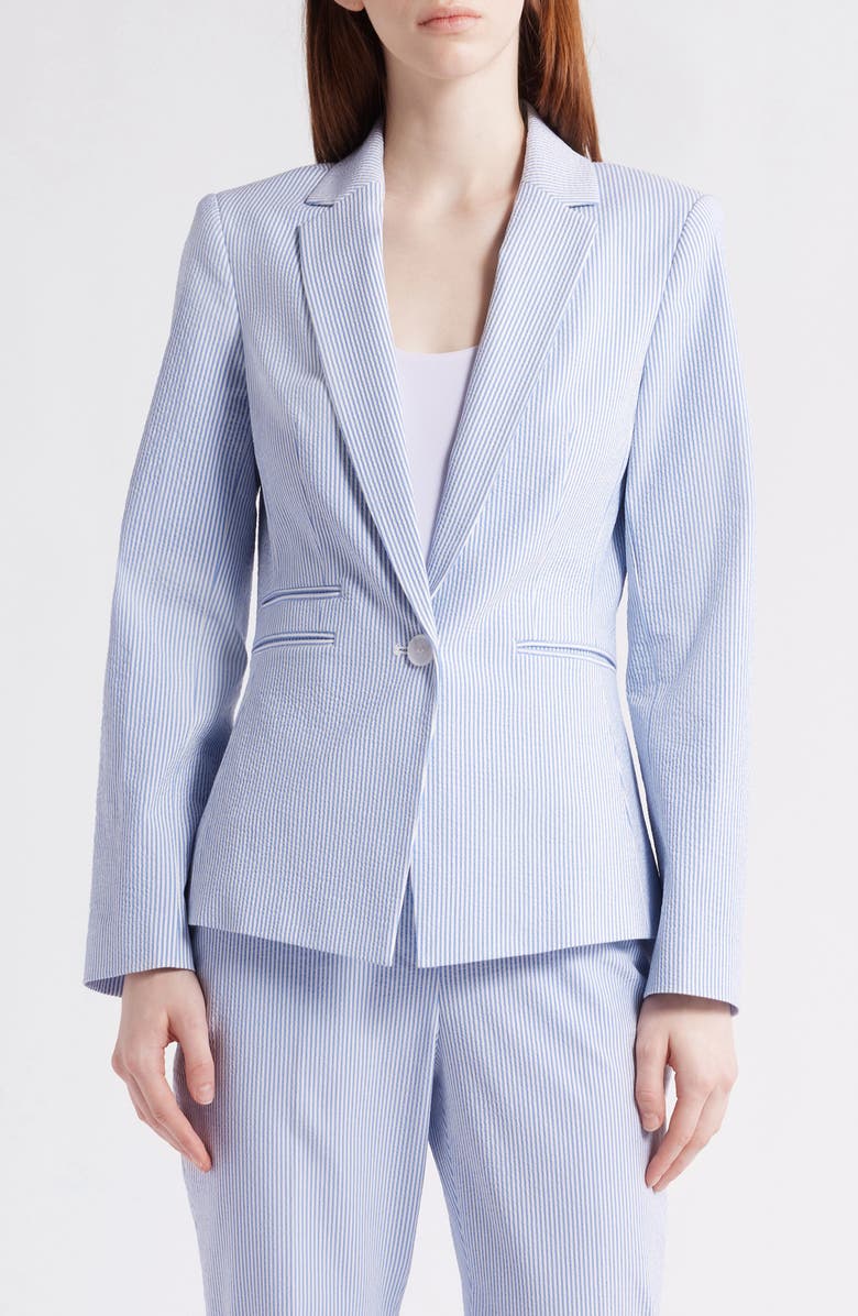 Tahari ASL Seersucker Jacket, Main, color,