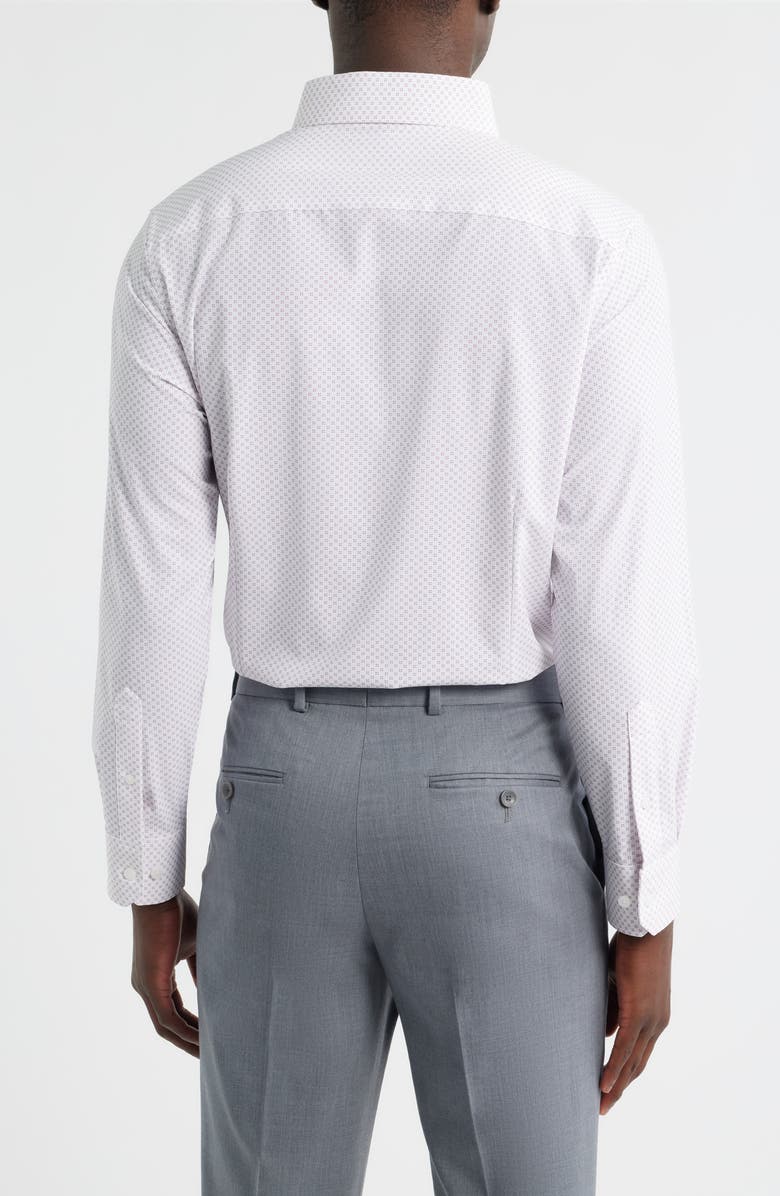 Mizzen+Main Leeward Trim Fit Dot Performance Button-Up Shirt, Alternate, color, Lavender Haze Crest Dot
