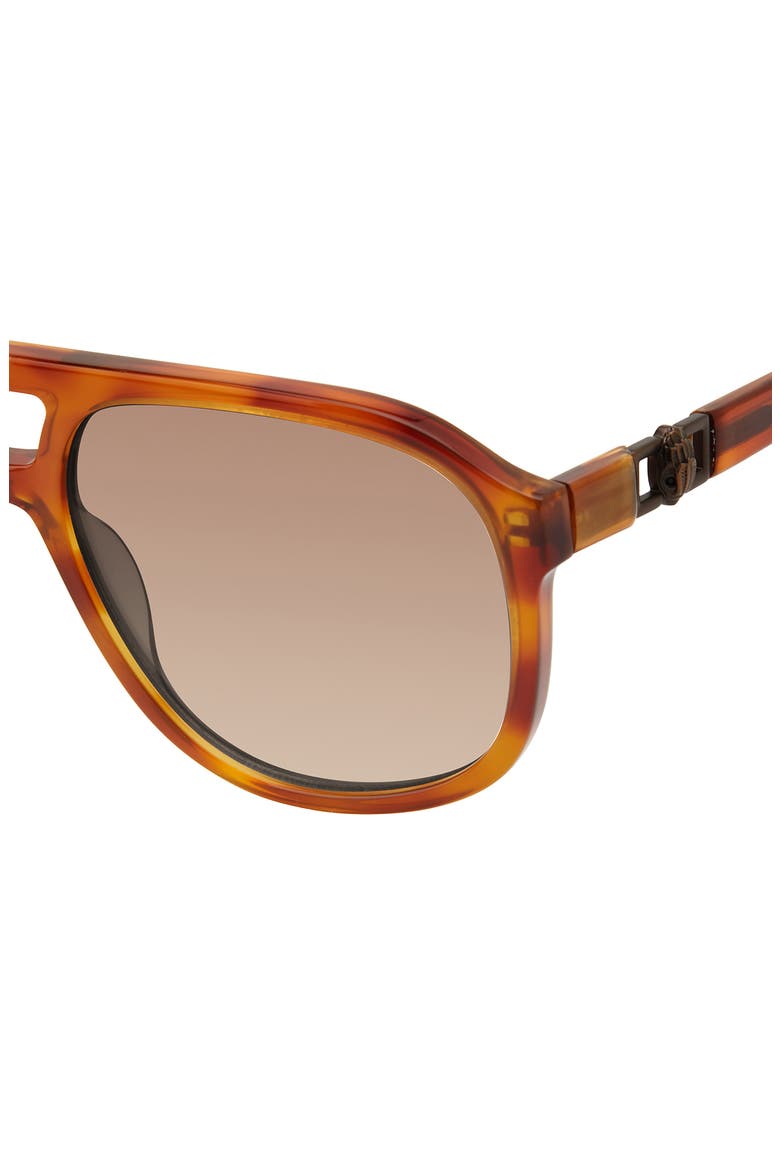 59mm Aviator Gradient Sunglasses, Alternate, color, HAVANA/ BROWN GRADIENT