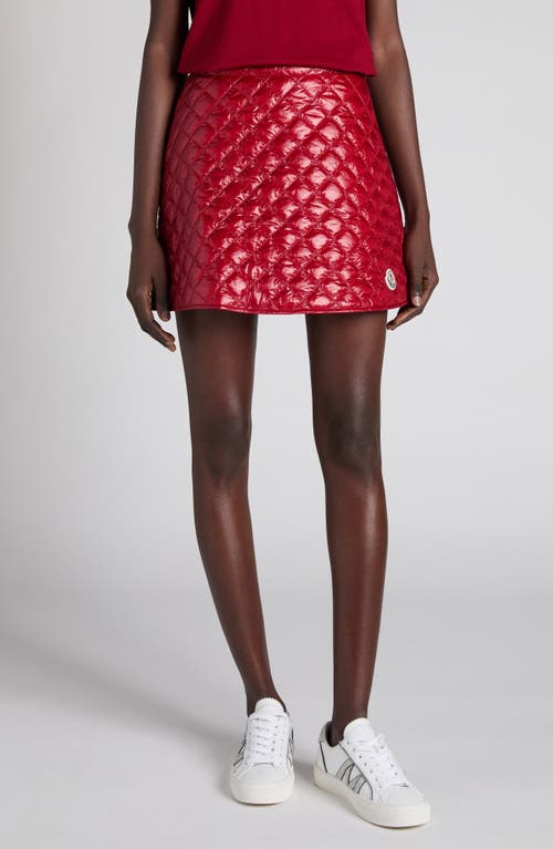 Moncler Diamond-quilted Mini A-line Skirt