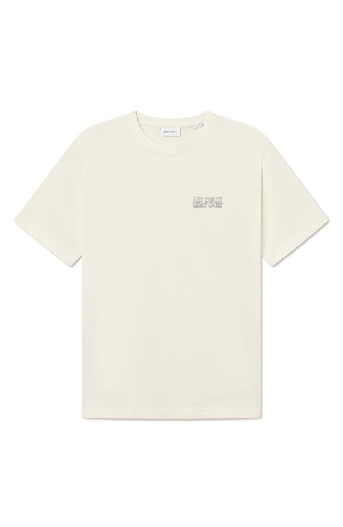 Les Deux Atlas Logo Graphic T-shirt In Ivory