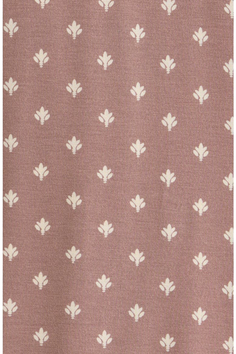 Moonlight Eco Short Pajamas, Alternate, color, BROWN WOODBLOCK FLEUR