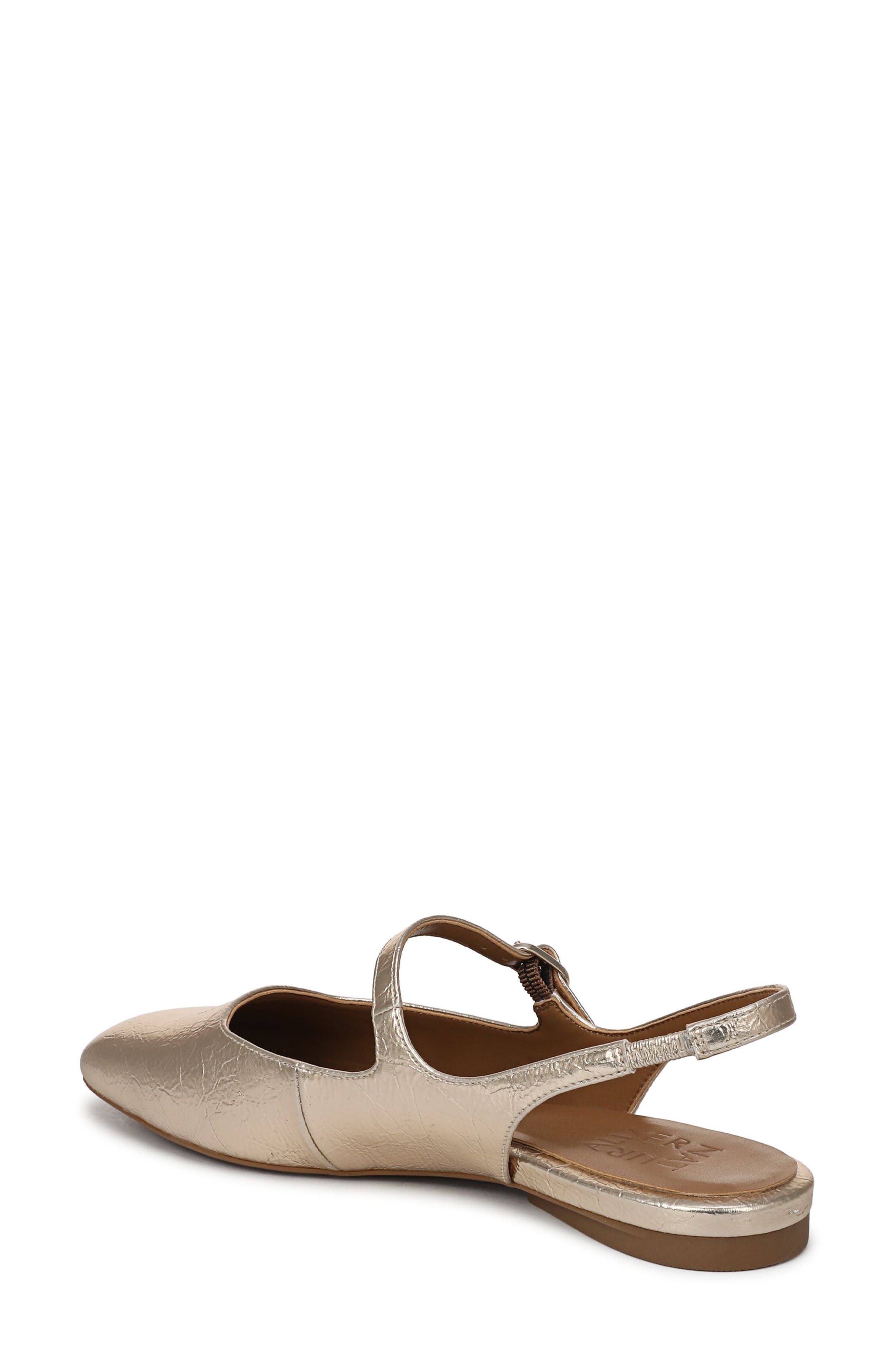 Anikka Flat, Alternate, color, CHAMPAGNE FAUX LEATHER