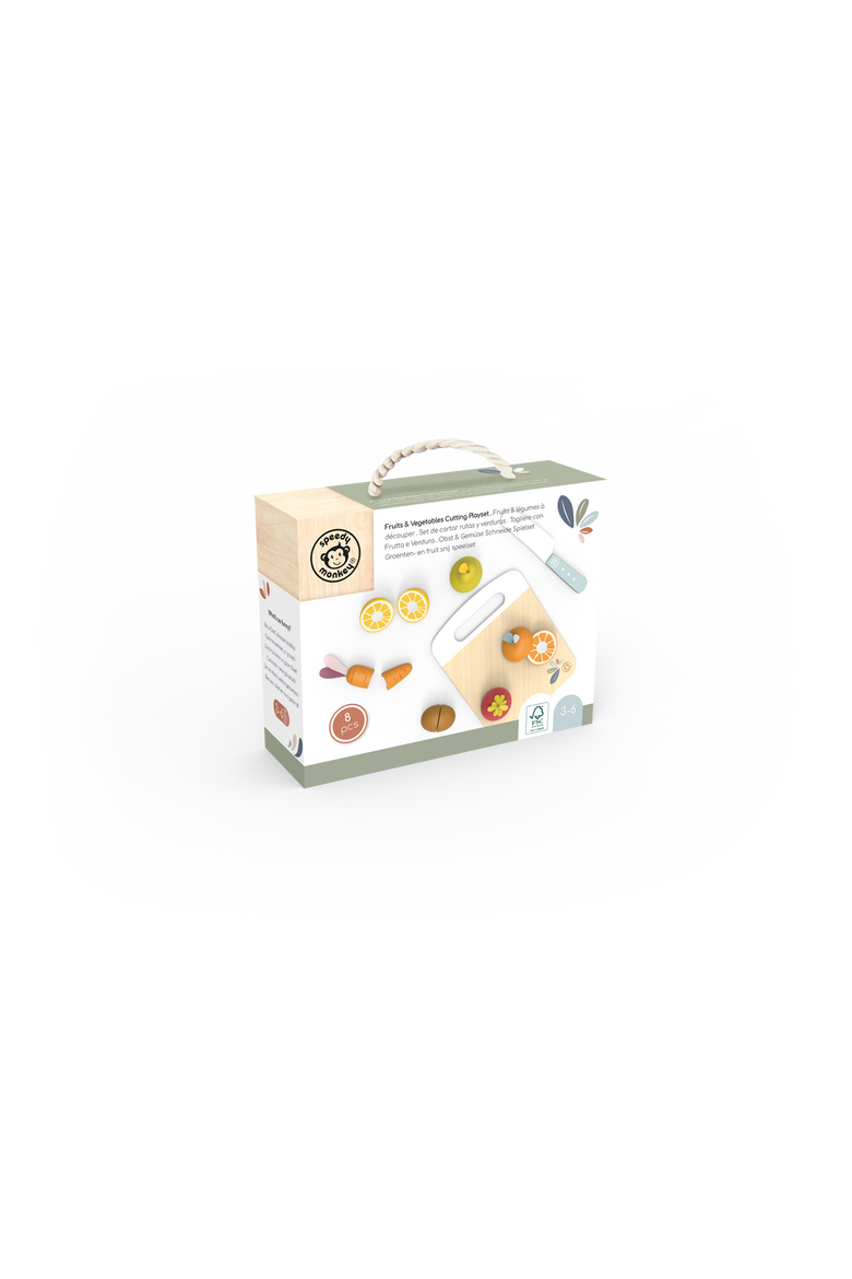 Fruits & Vegetables Cutting Playset, Alternate, color, Multi