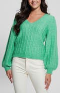 GUESS Madeline Pointelle Detail Sweater