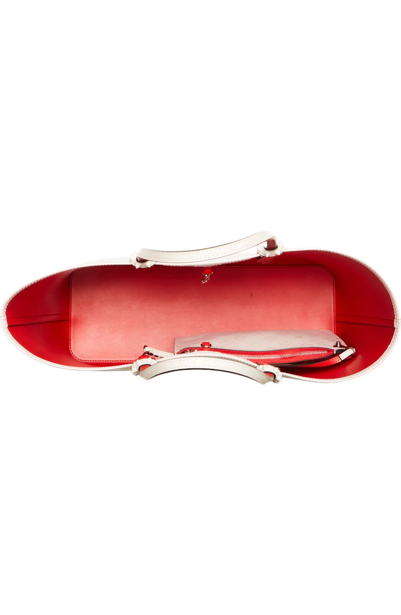 Christian Louboutin Cabata Loubinthesky Leather Tote, Alternate, color, W514 Leche