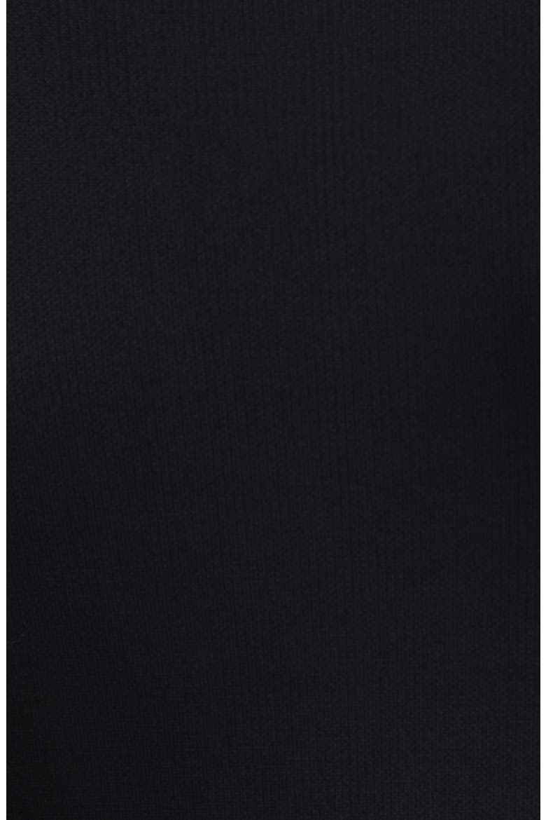 Circle Edge Knit Dress, Alternate, color, BLACK