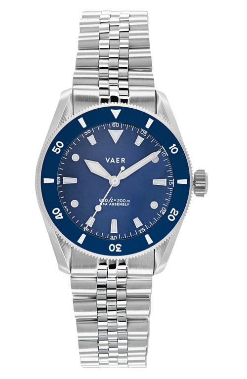 Shop Vaer D4 Meridian Black Solar Dive Watch, 38mm