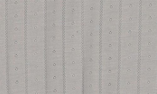 Maniere Manière Bebe Pointelle Footie & Hat Set In Gray