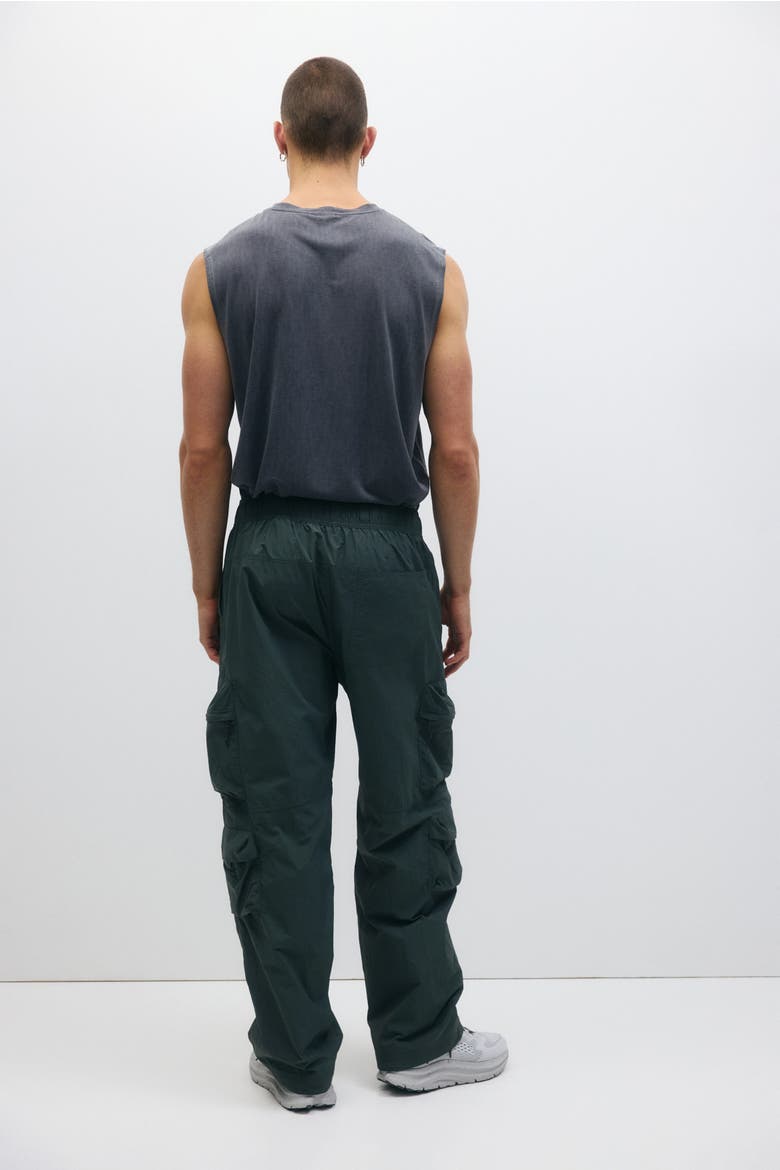 Loose Fit Water-repellent Cargo Trousers, Alternate, color, Green