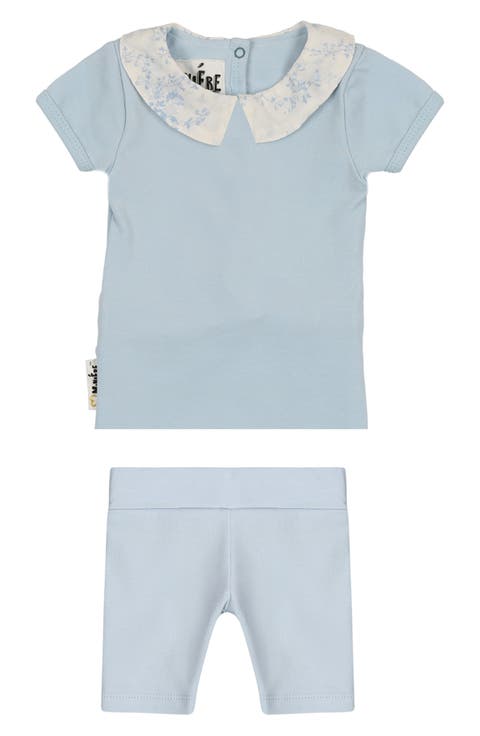 Floral Collar T-Shirt & Shorts Set (Baby)