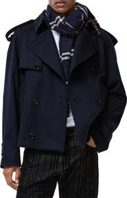 Burberry Cashmere Leadenham Trench Jacket