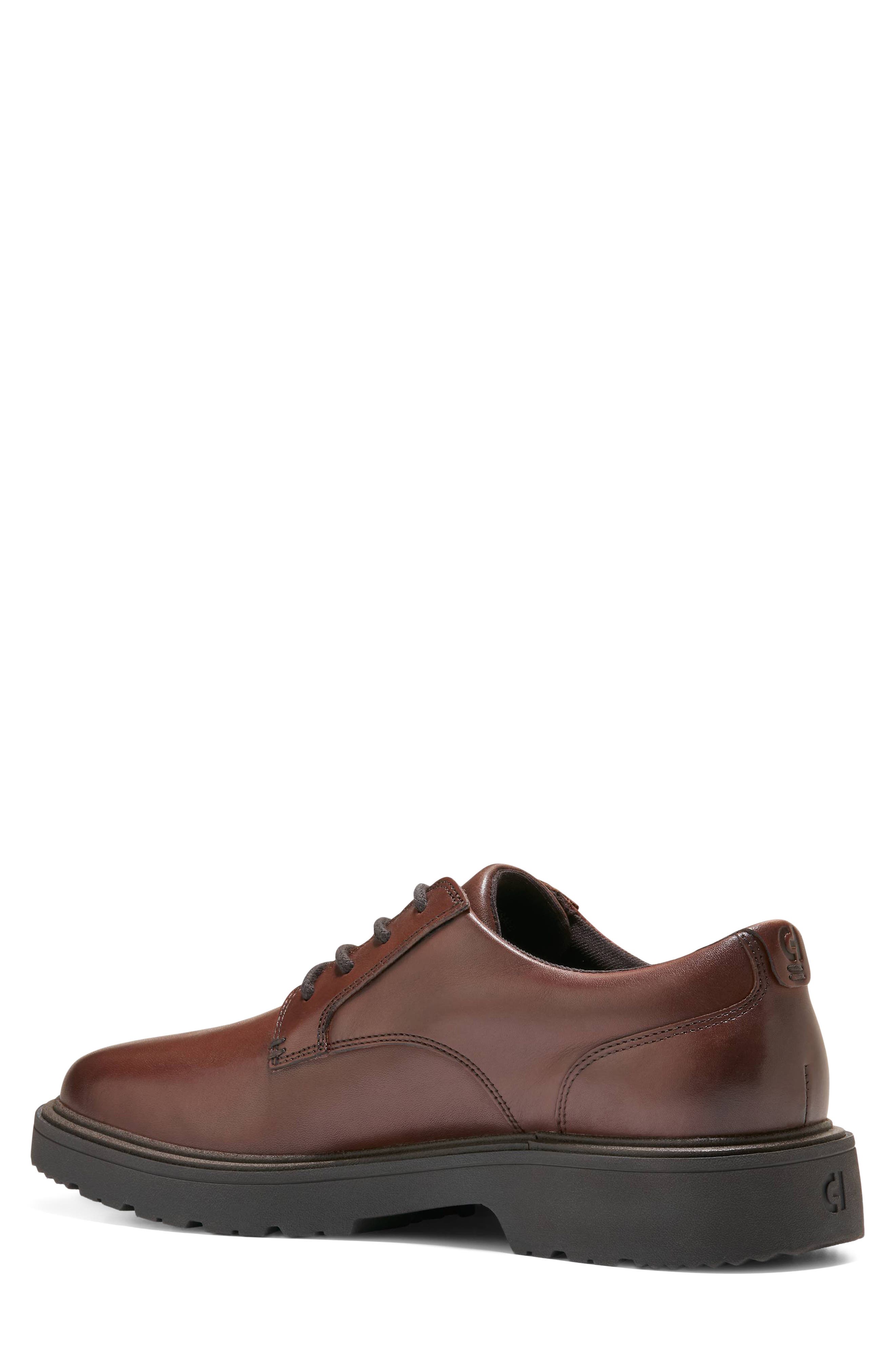 Vestry Grand Lug Sole Plain Toe Derby, Alternate, color, WOODBURY / JAVA