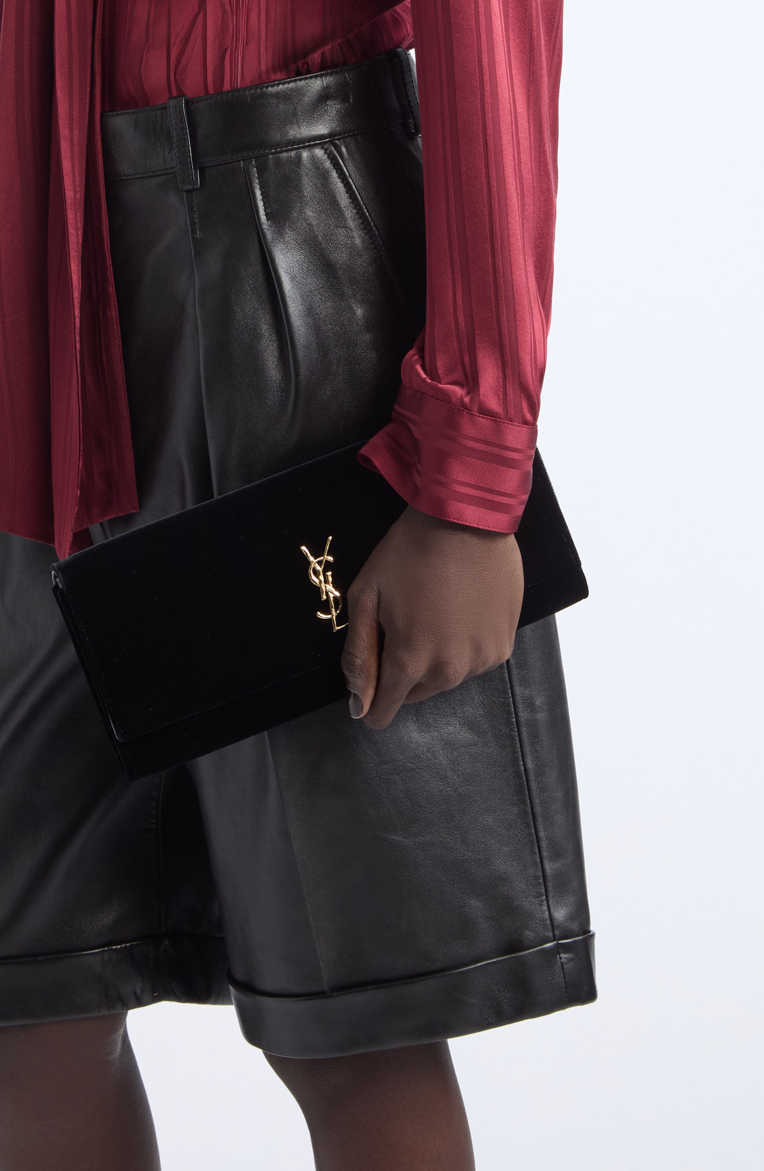 Kate Clutch on Chain, Alternate, color, BLACK
