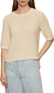 Sanctuary Tape Yarn Open Stitch Cotton Blend Sweater