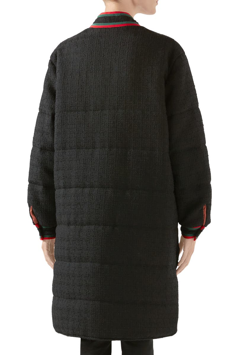 Gucci Padded Wool Blend Tweed Jacket, Alternate, color, 