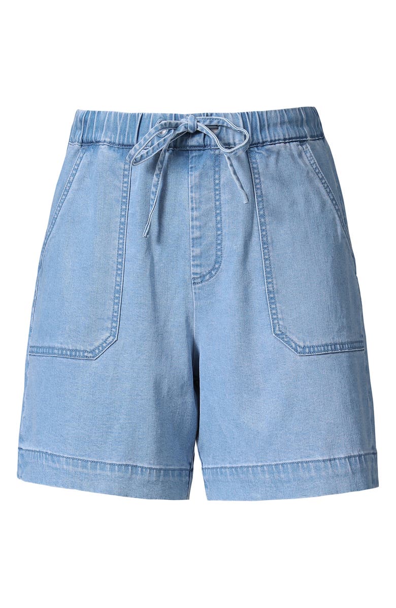 Bayeas High Waist Drawstring Denim Shorts, Alternate, color, Light Blue