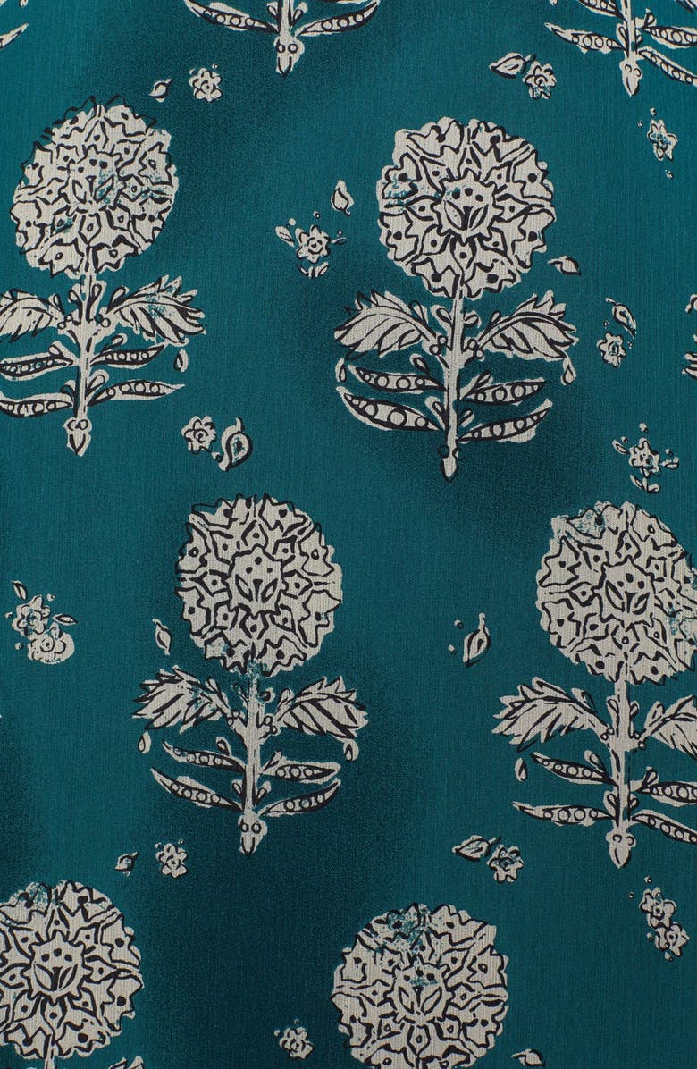 Burberry Prorsum Bohemian Geometric Print Silk Maxi Dress, Alternate, color, 