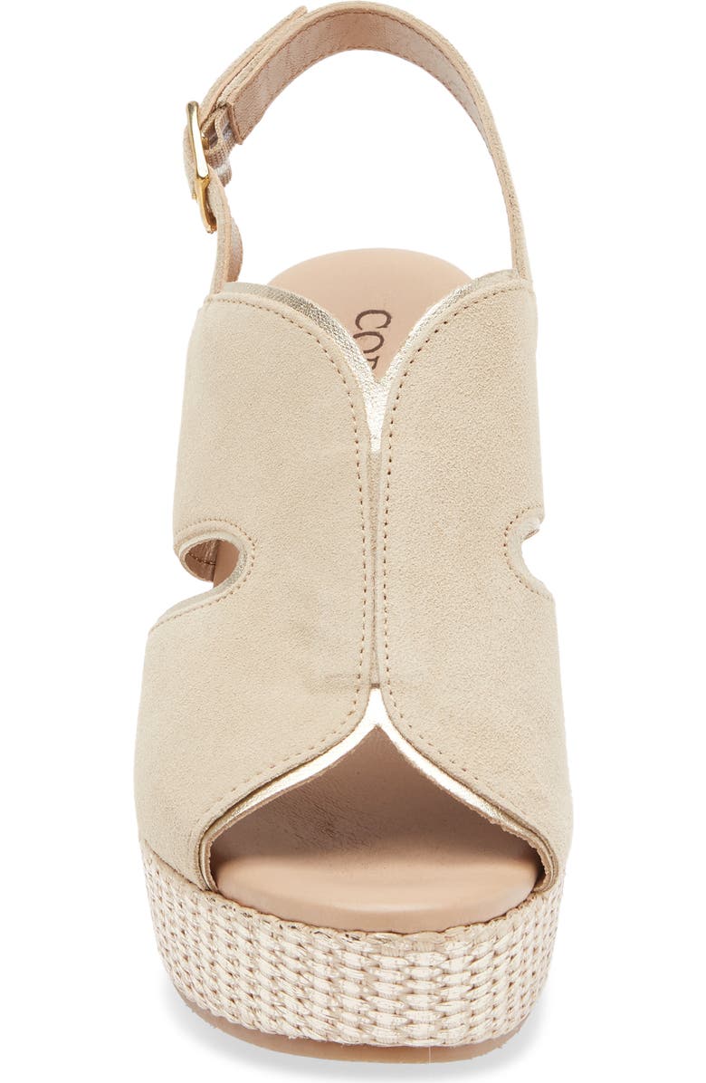 Cordani Toni Lamina Slingback Sandal, Alternate, color, Visone-Platino