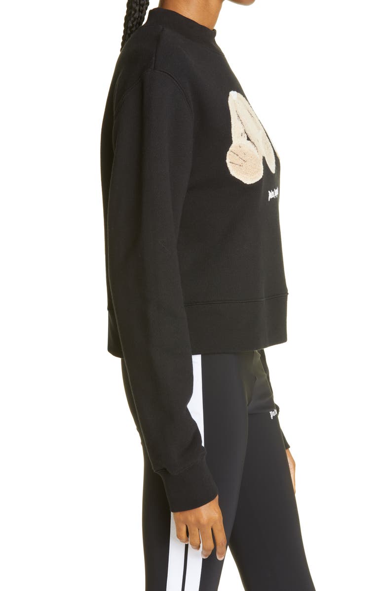 Palm Angels Back Logo Cotton Graphic Sweatshirt, Alternate, color,