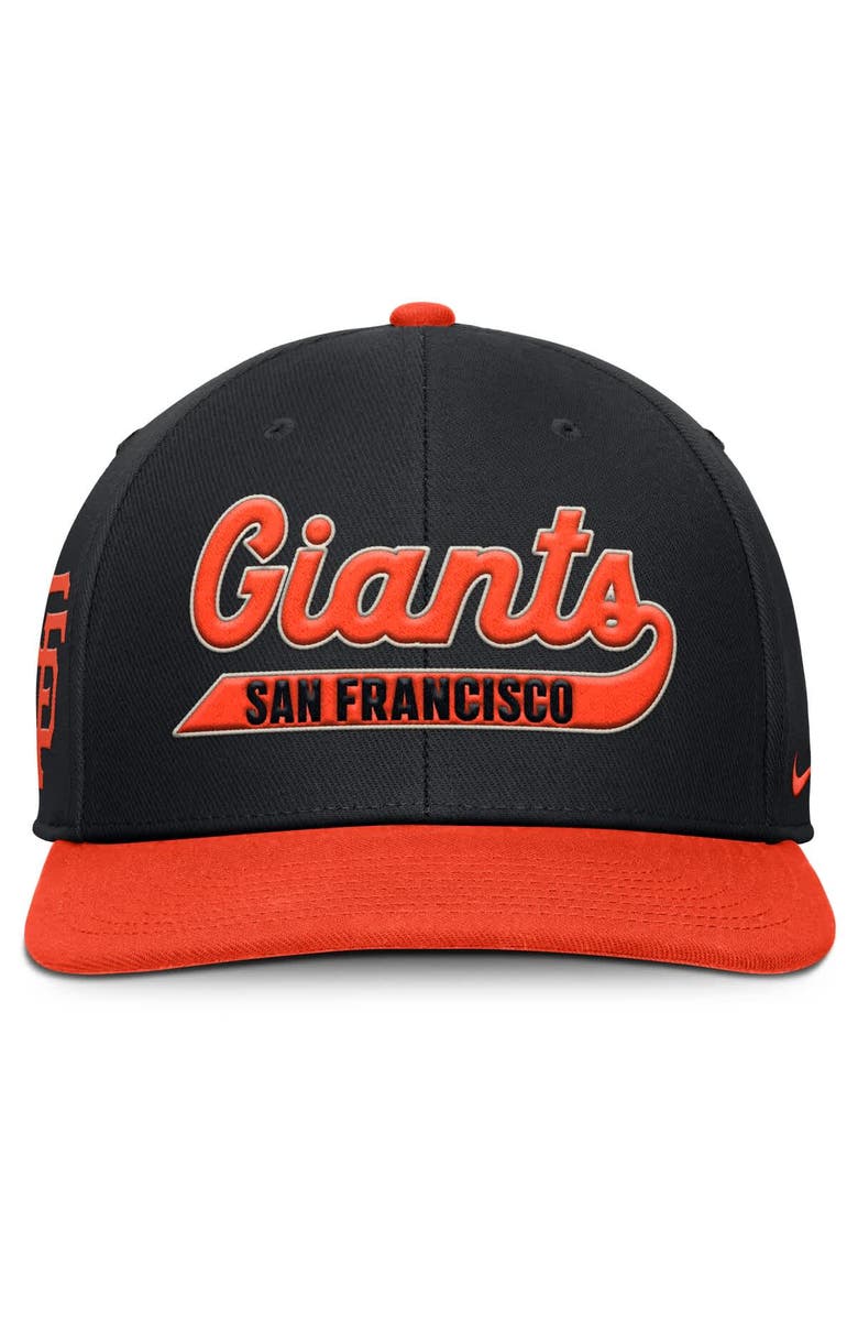 Nike Men's Nike Black/Orange San Francisco Giants Pro Performance Snapback Hat, Alternate, color, Black