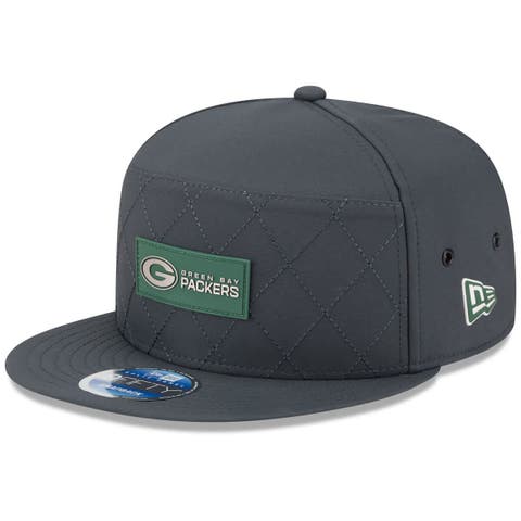 Men
s New Era Charcoal Green Bay Packers 2025 Sideline Cold Weather Split Panel 9FIFTY Snapback Hat
