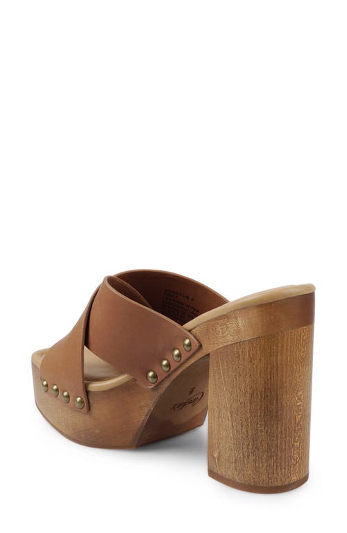 Candies Candie's Maggy Platform Slide Sandal In Brown