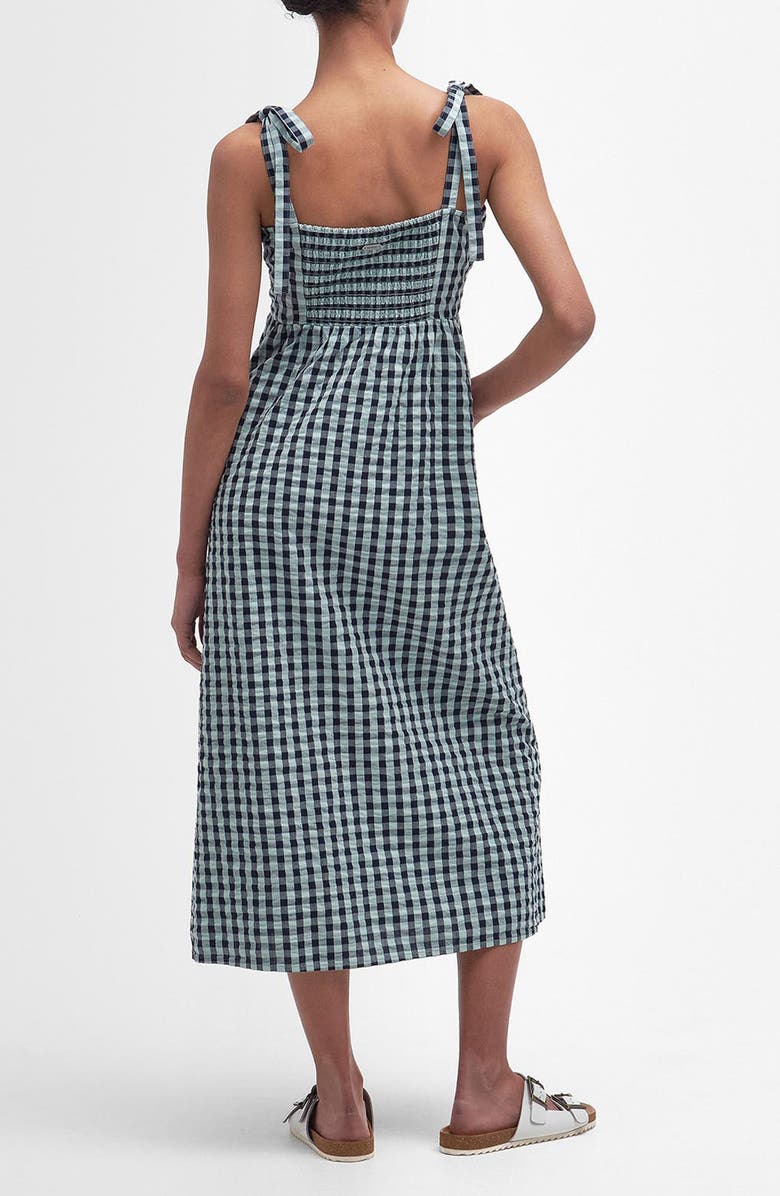 Barbour Abigail Gingham Cotton Midi Sundress, Alternate, color, Blue Haze Gingham