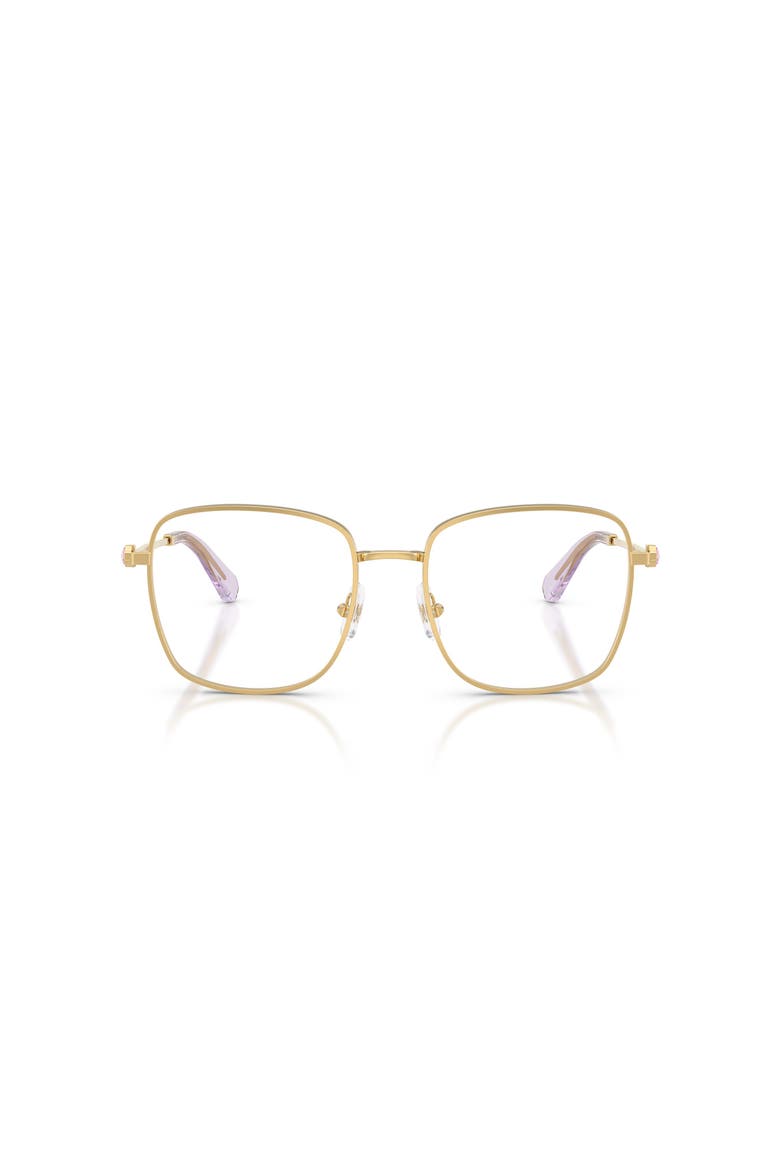 53mm Square optical glasses, Alternate, color, Gold