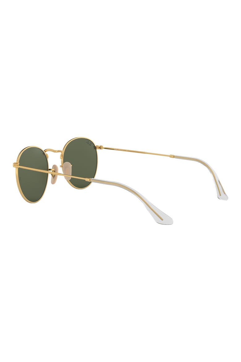 53mm Round Sunglasses, Alternate, color, GOLD/ GREEN GOLD