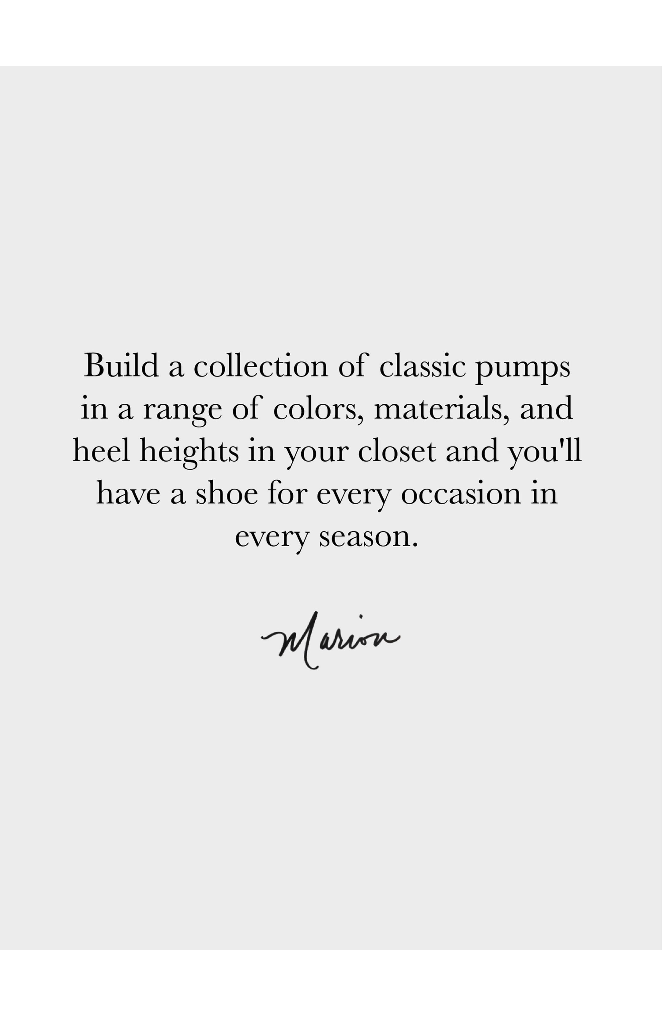 MARION PARKE Classic Pump 45 Suede, Alternate, color, 