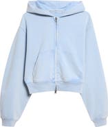 Alexander Wang Hotfix Cotton Zip Hoodie